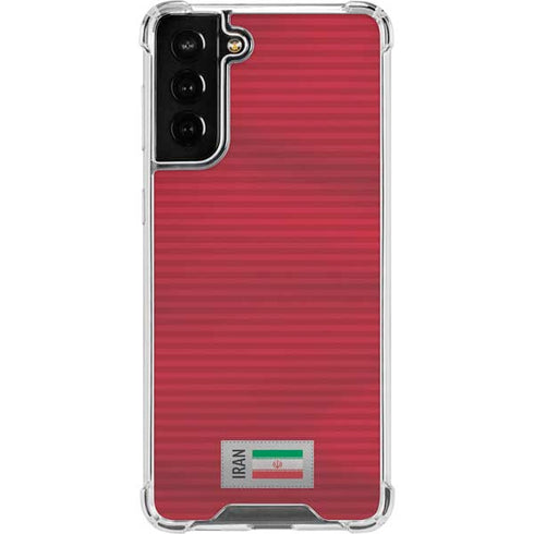 Iran Soccer Flag Galaxy S21 FE Clear Case